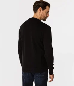 Sweter męski z bawełny organicznej BILL ORGANIC BLACK