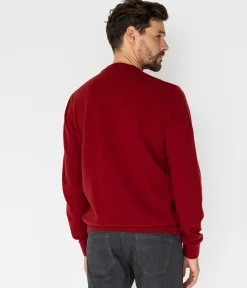 Sweter męski z wełny jagnięcej LENI TOY RED