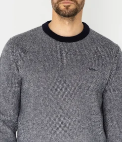 Sweter męski z wełny jagnięcej JACK TOY NAVY