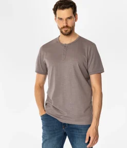 TSHIRT M HENLEY2 4587 DECEMBER SKY