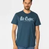 T-shirt męski z logo HERO7 FADE 1010 INDIAN TEAL