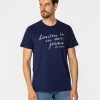 T-shirt męski z nadrukiem LONDON10 1016 MEDIEVAL BLUE
