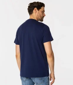T-shirt męski z nadrukiem LONDON10 1016 MEDIEVAL BLUE