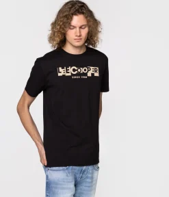 T-shirt slim LC BLOCK1 1010 BLACK