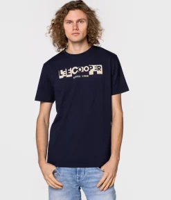 T-shirt slim LC BLOCK1 1010 NAVY
