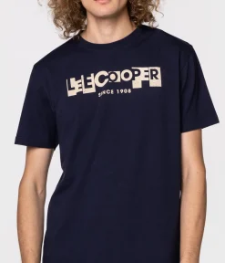 T-shirt slim LC BLOCK1 1010 NAVY