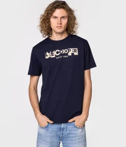 T-shirt slim LC BLOCK1 1010 NAVY
